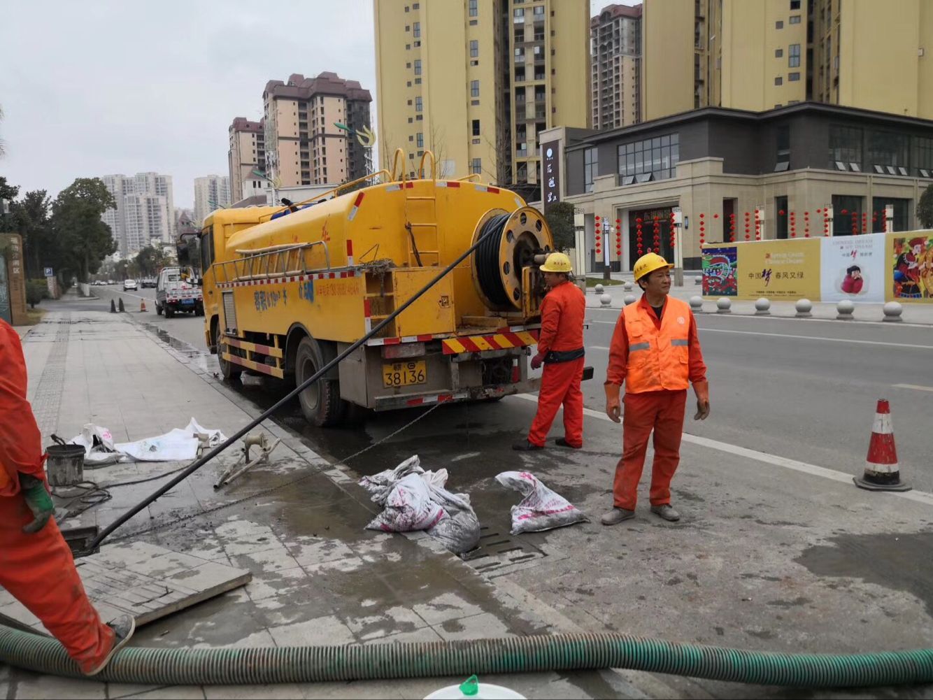 横栏镇排污管道清淤-管道清洗